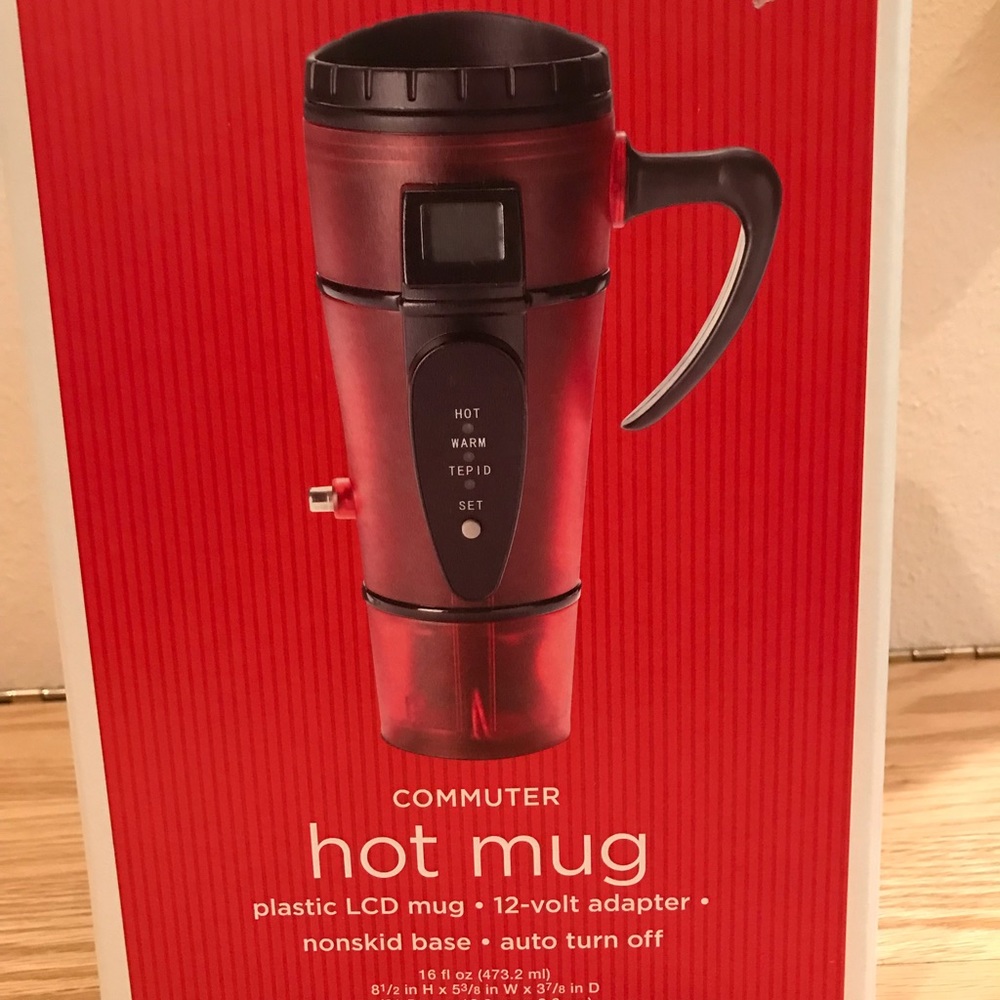 2 commuter hot mugs, NWOT.